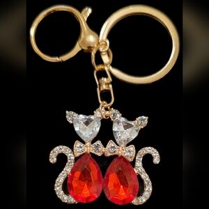 Red Cat Keychain